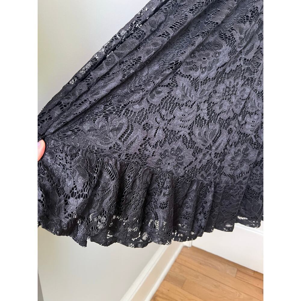 NEW Torrid Black Lace Halter Tier Skater Dress Mini Sleeveless LBD Women's 6X - Picture 9 of 16